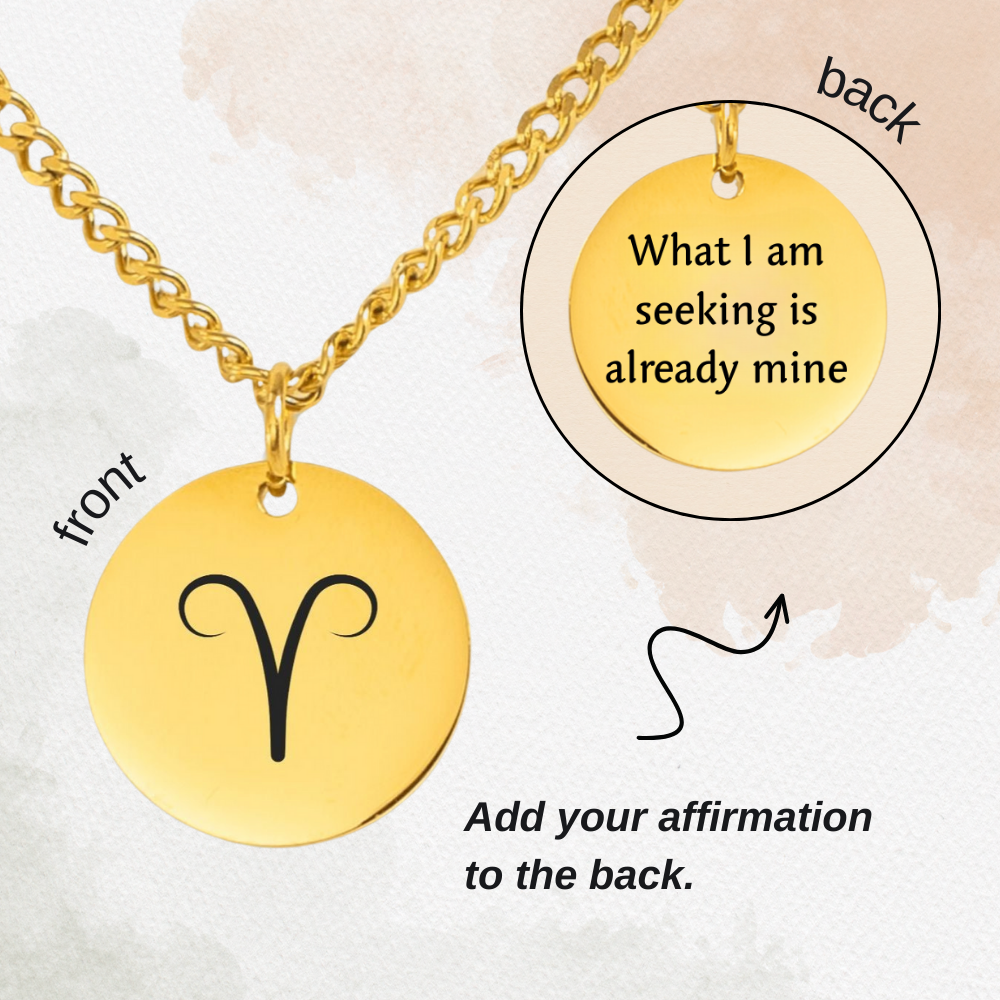 Aries Cuban Coin Necklace