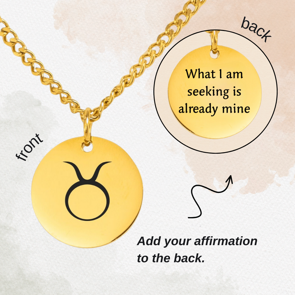 Taurus Cuban Coin Necklace