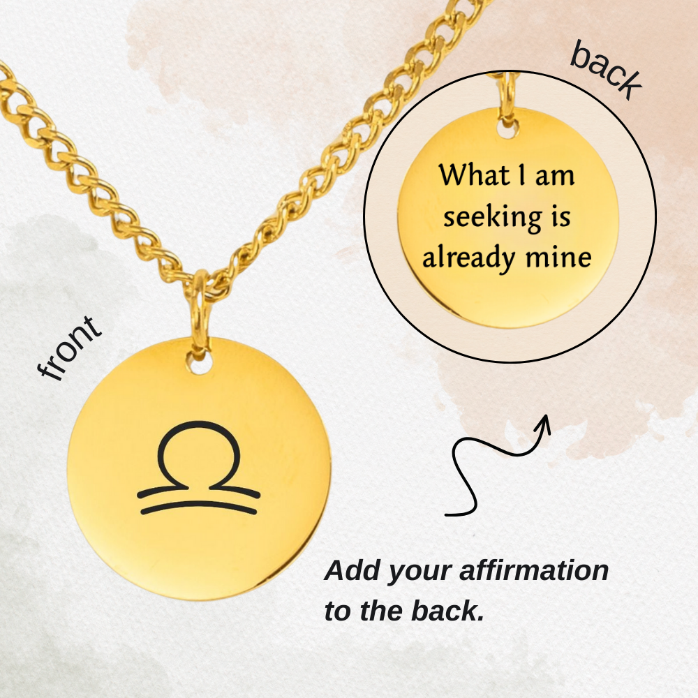 Libra Cuban Coin Necklace