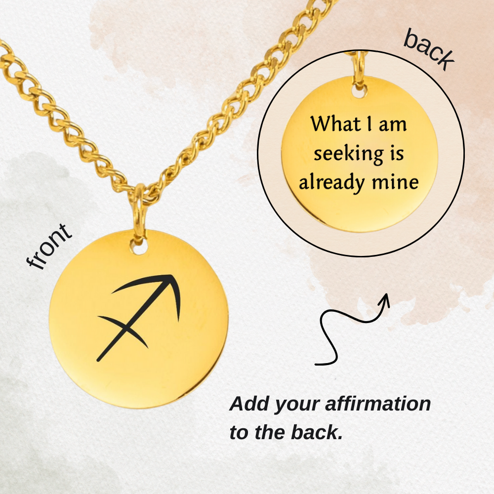 Sagittarius Cuban Coin Necklace