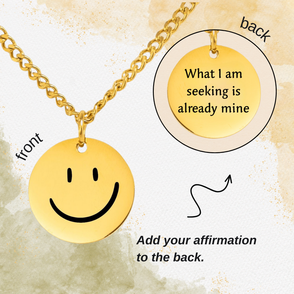 Happy Face Cuban Coin Necklace