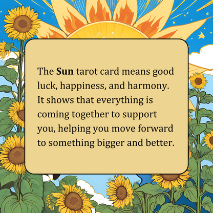 Sun Tarot Card Cuban Tag Necklace